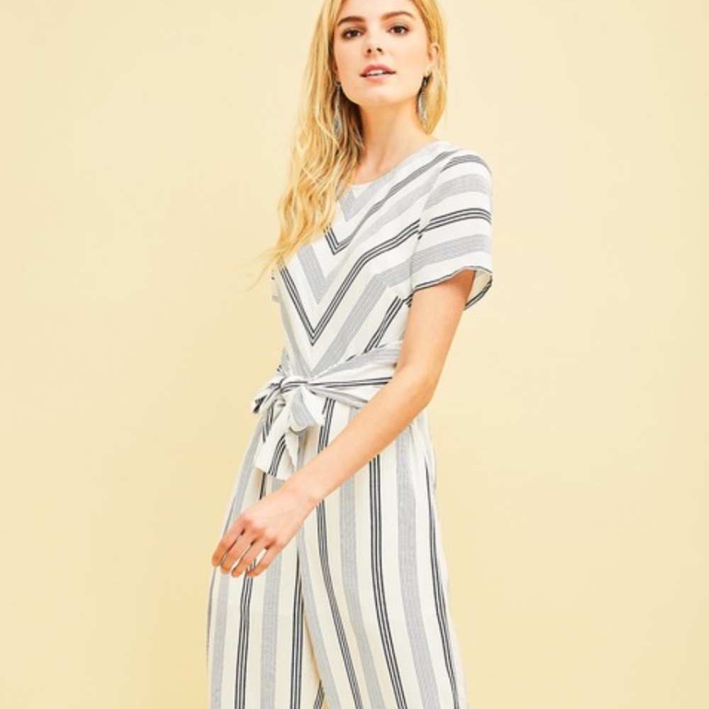 Sundaze Striped Jumpsuit